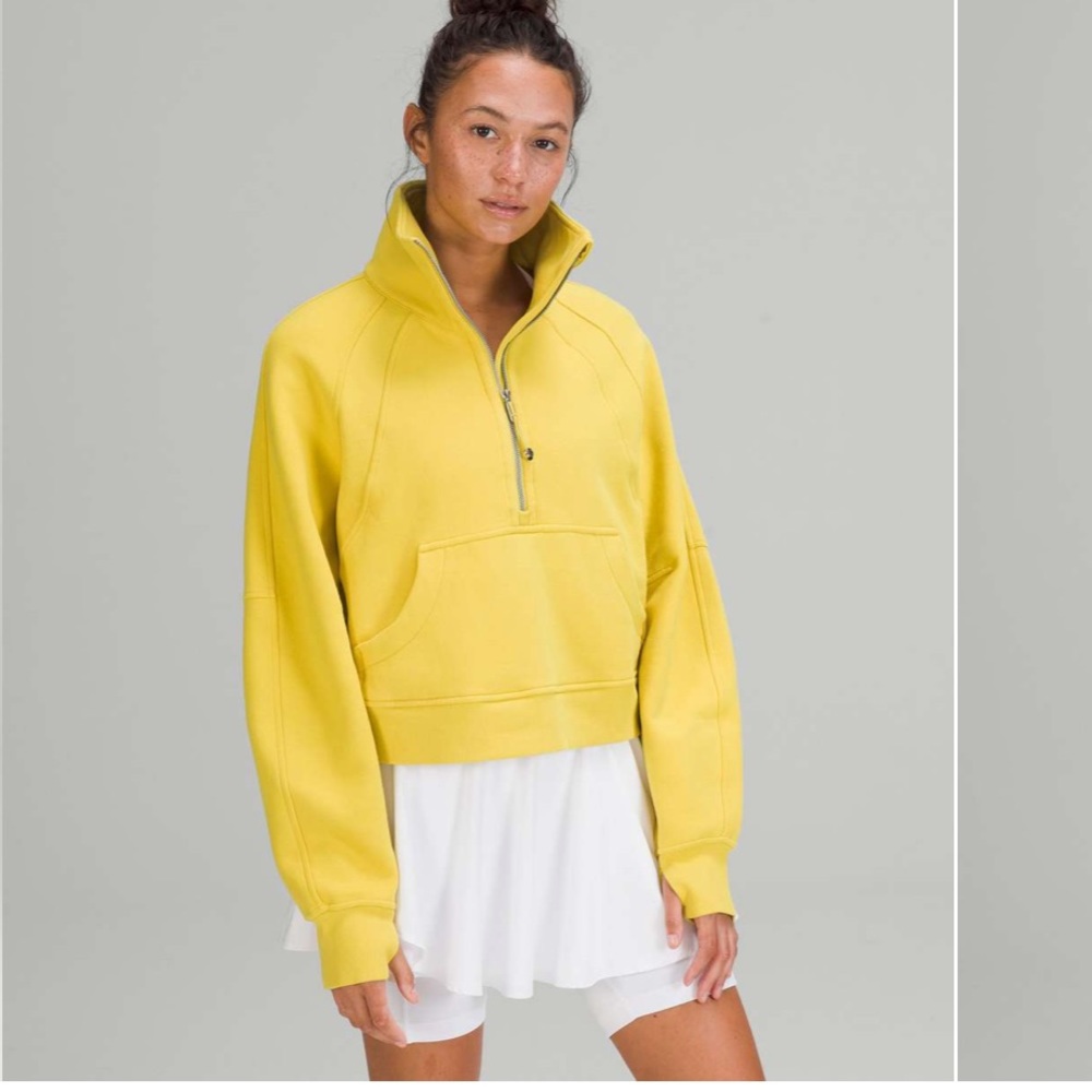Lululemon Scuba Oversized Funnel Neck Shirt. Size M/L. Color Soleil